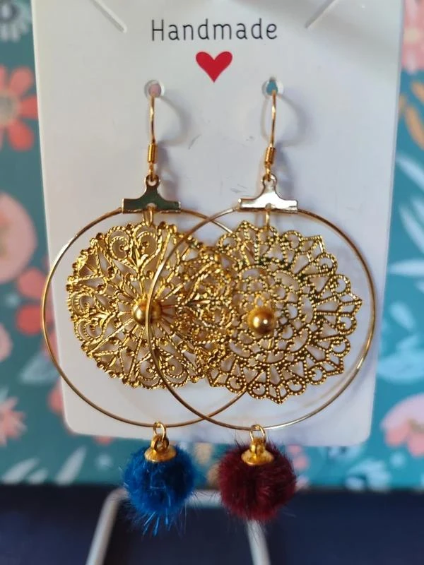 boucles d'oreilles chiques